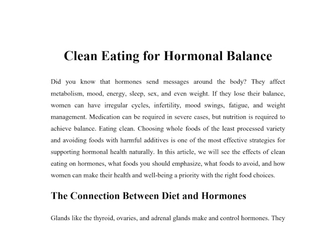 write food related articles or blog posts